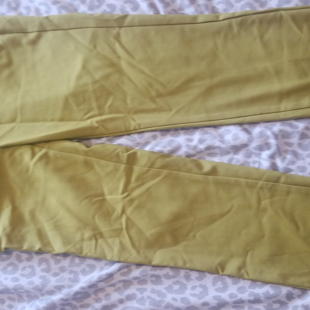 Zara Basic Collection Yellow Pants - image 2